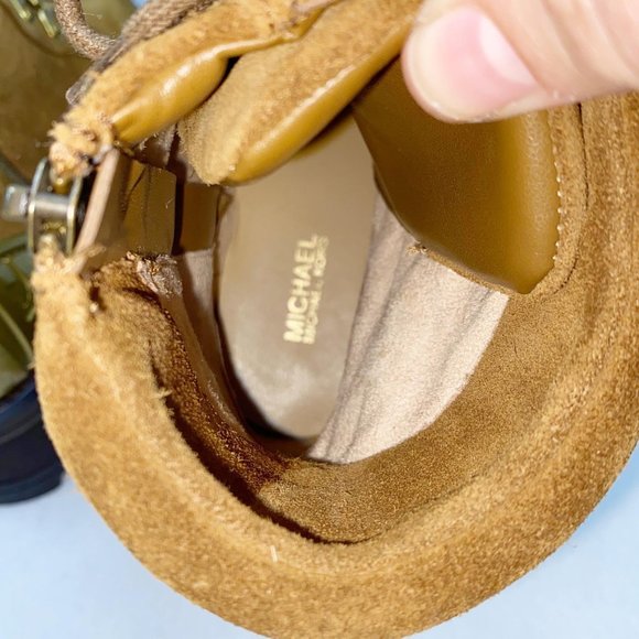 Michael Kors Khloe Chunky Combat Boots 7 New - Picture 10 of 12